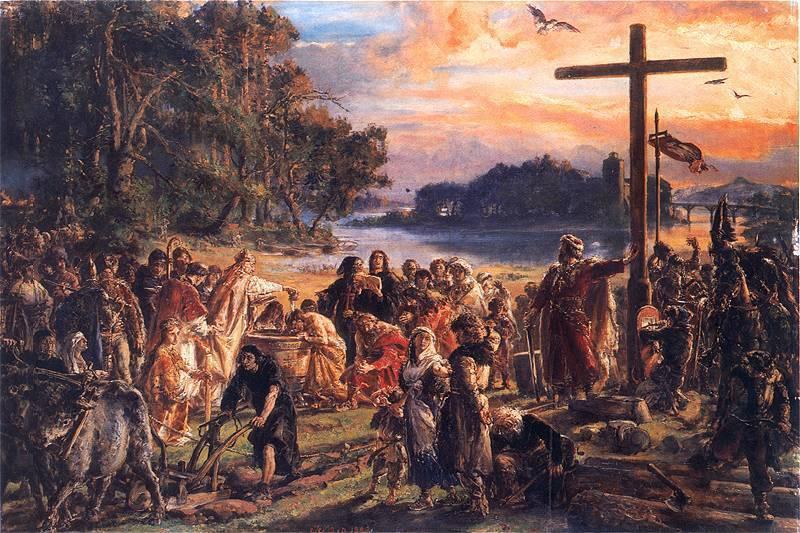 Jan Matejko Christianization of Poland A.D. 965. China oil painting art